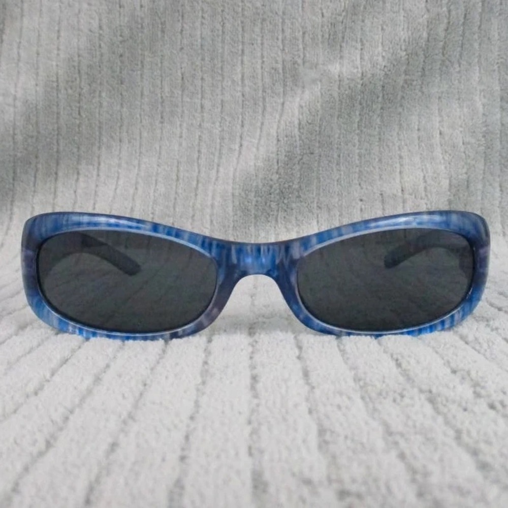 Elegant Blue Patterned Women's Sunglasses